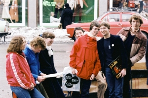 Dahl-hjørnet 1979. Med plateposer.